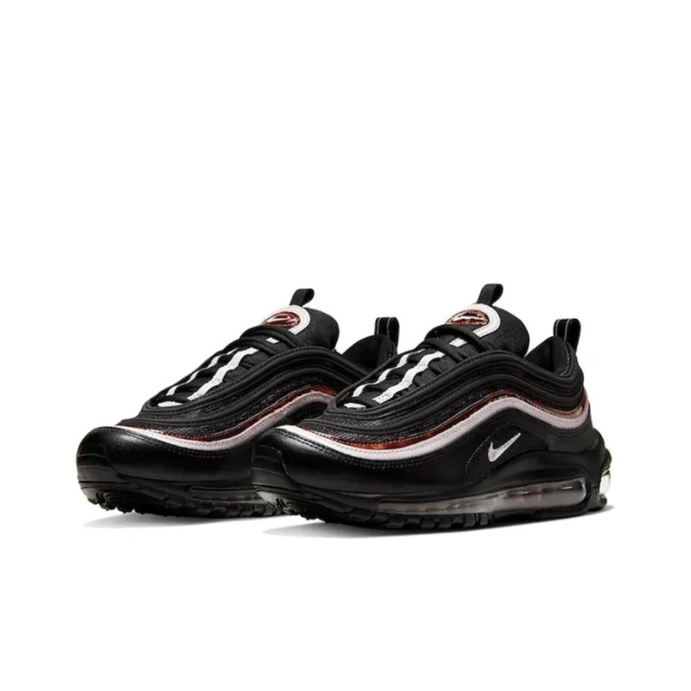 Nike | Air Max 97 | Athletic Shoes | Black, Pink, Tortoise Shell, Woodgrain | 10